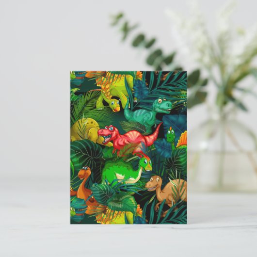 Dinosaur Park Briefkaart (Staand voorkant)