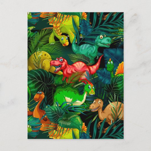 Dinosaur Park Briefkaart (Voorkant)