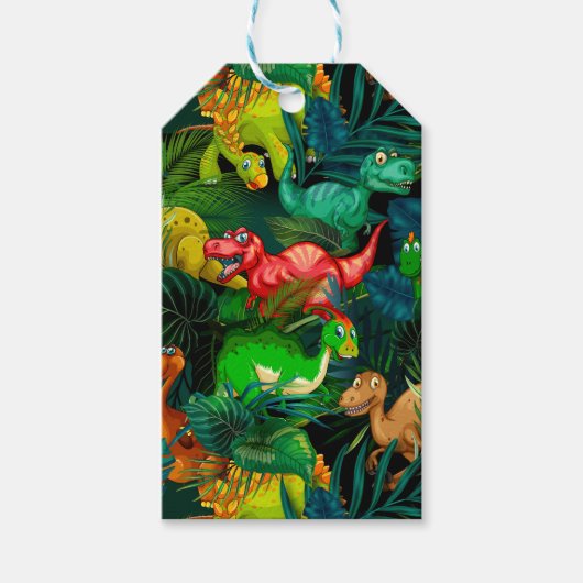 Dinosaur Park Cadeaulabel (Voorkant)