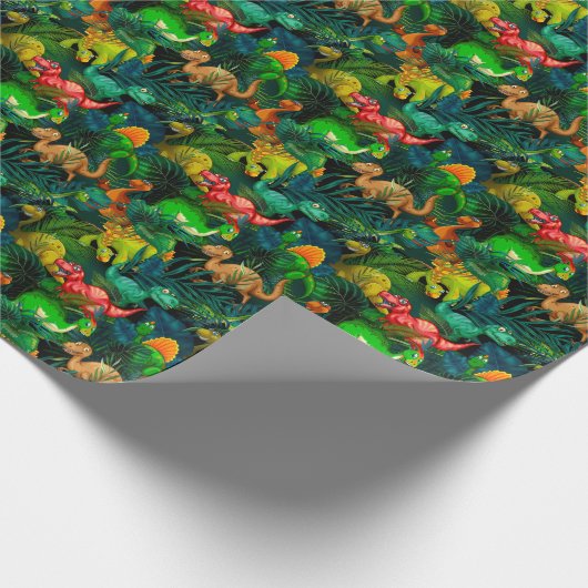 Dinosaur Park Cadeaupapier (Hoek)