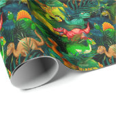 Dinosaur Park Cadeaupapier (Rol Hoek)