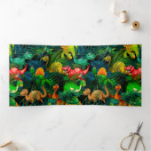 Dinosaur Park Drieluik Kaart (Binnen)