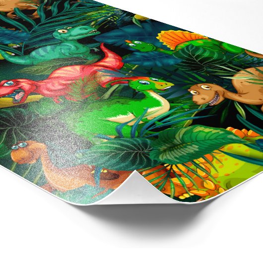 Dinosaur Park Foto Afdruk (Hoek)