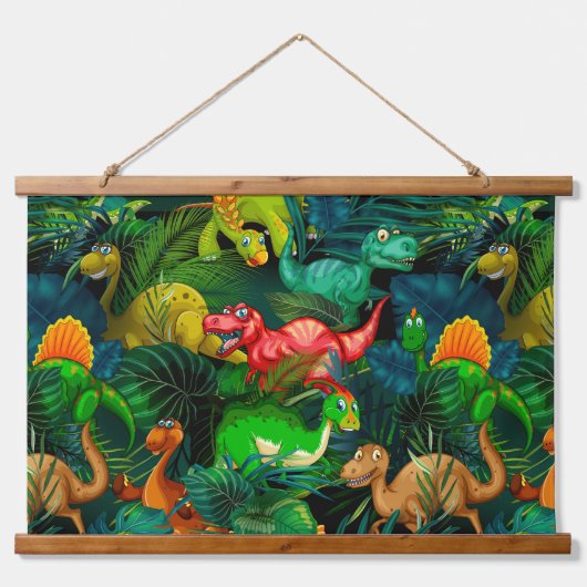 Dinosaur Park Hangend Wandkleed (Voorkant 2)
