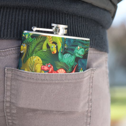 Dinosaur Park Heupfles (Voorbeeld)