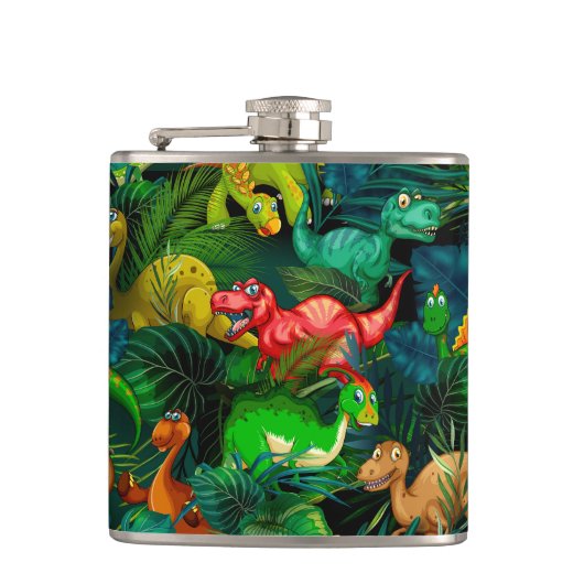 Dinosaur Park Heupfles (Voorkant)