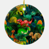 Dinosaur Park Keramisch Ornament (Achterkant)