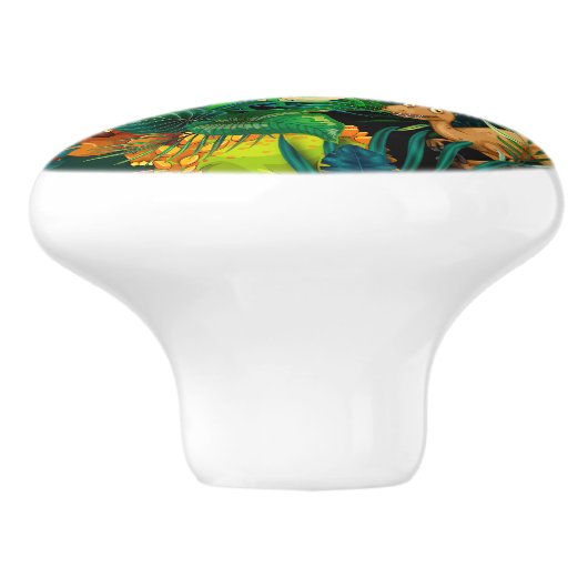 Dinosaur Park Keramische Knop (Zijkant)