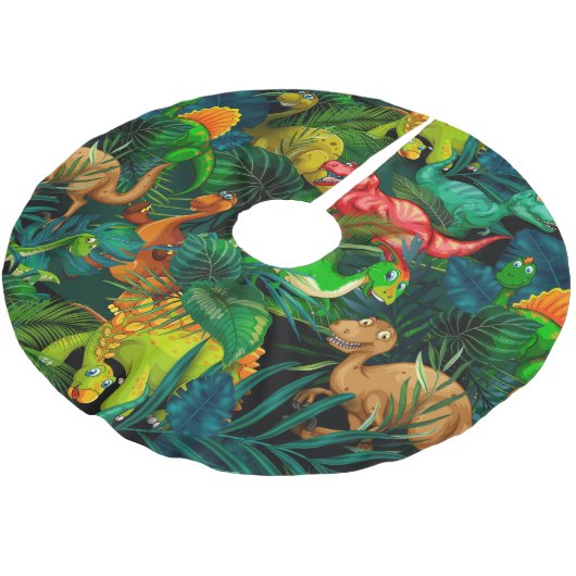 Dinosaur Park Kerstboom Rok (Gekanteld)