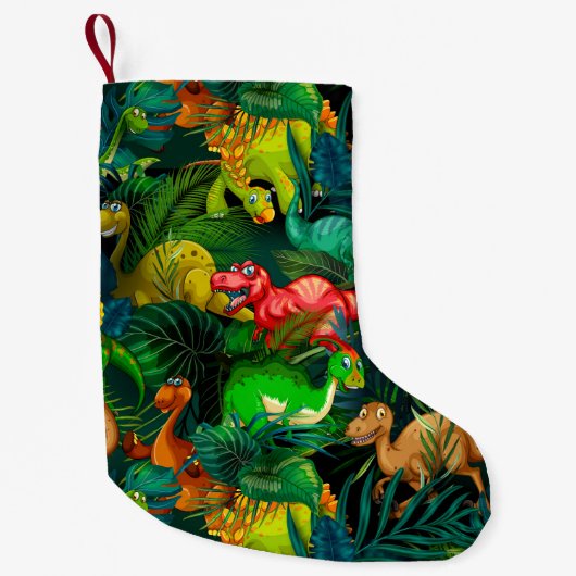 Dinosaur Park Kleine Kerstsok (Voorkant)