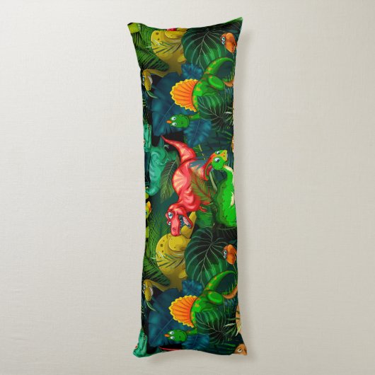 Dinosaur Park Lichaamskussen (Achterkant (Verticaal))