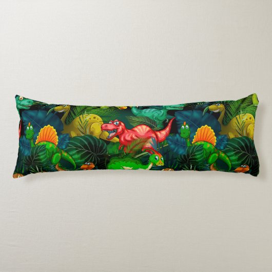 Dinosaur Park Lichaamskussen (Voorkant)