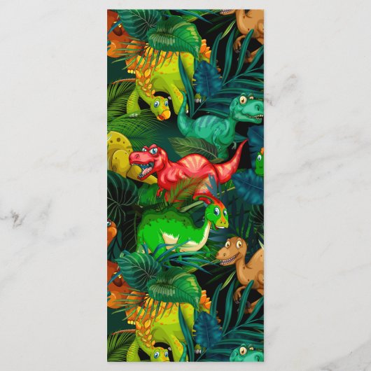 Dinosaur Park Menu (Achterkant)