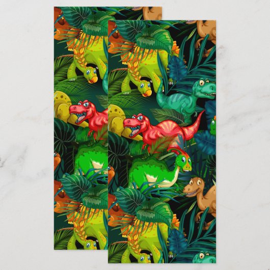 Dinosaur Park Menu (Voorkant / Achterkant)