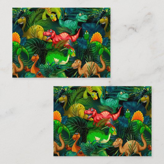 Dinosaur Park Notitiekaartje (Voorkant / Achterkant)