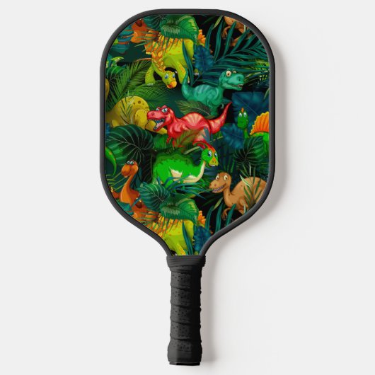 Dinosaur Park Pickleball Paddle (Achterkant)