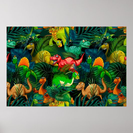 Dinosaur Park Poster (Voorkant)