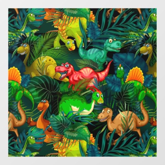 Dinosaur Park Raamsticker (Vel)