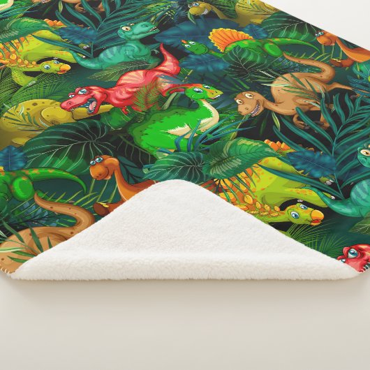 Dinosaur Park Sherpa Deken (3/4)