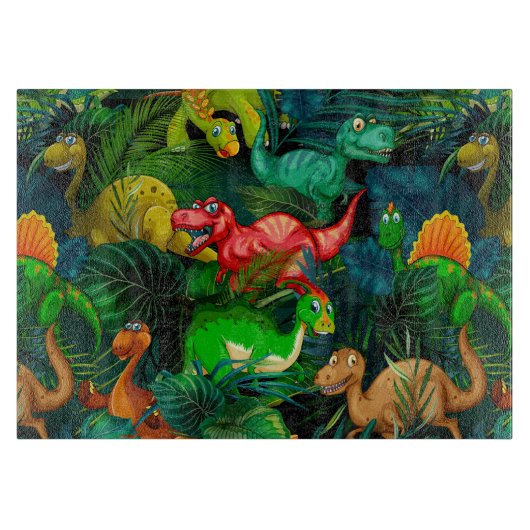 Dinosaur Park Snijplank (Voorkant)