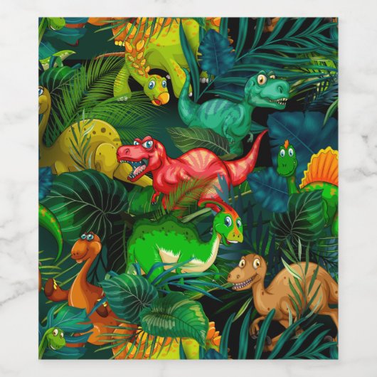 Dinosaur Park Wijn Etiket (Enkel label)