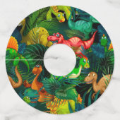 Dinosaur Park Wijnglaslabel (Achterkant)