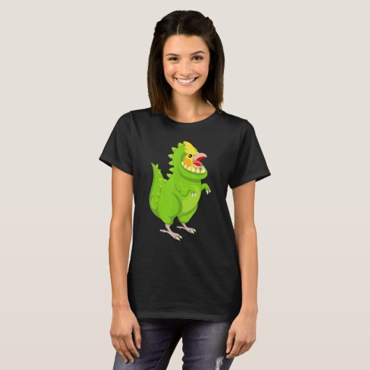 Dinosaur Parrot Pet T-shirt (Voorkant volledig)