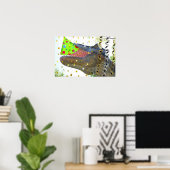 Dinosaur Party Animal Poster (Thuiskantoor)
