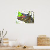 Dinosaur Party Animal Poster (Keuken)