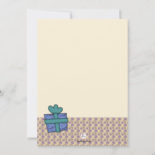 Dinosaur Party Birthday Uitnodiging (Achterkant)