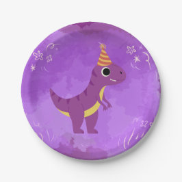 Dinosaur Party Bord Paarse