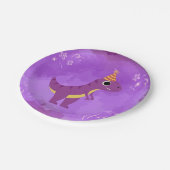 Dinosaur Party Bord Paarse (Gekanteld)