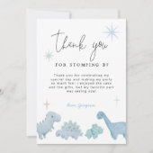 Dinosaur Party Boy Birthday Dank je wel Bedankkaart (Voorkant)