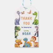 Dinosaur Party Cadeaulabel (Voorkant)