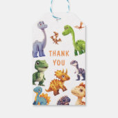 Dinosaur Party Cadeaulabel (Achterkant)