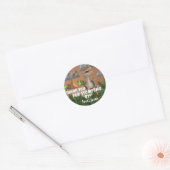 Dinosaur party Cool T rex bedankt Ronde Sticker (Envelop)