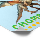 Dinosaur Party Decor Sign: Chomp Station Poster (Hoek)