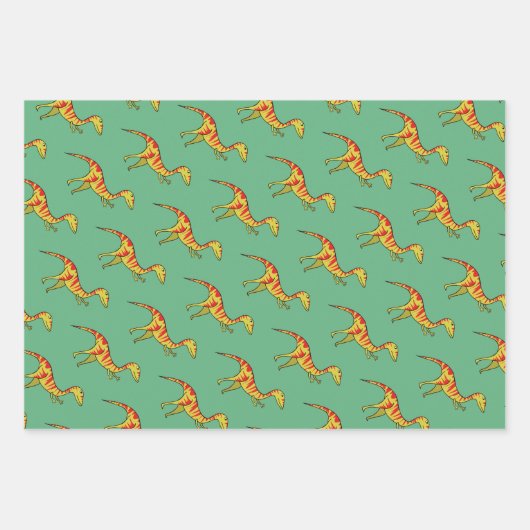 Dinosaur Party Inpakpapier Vel (Voorkant 2)