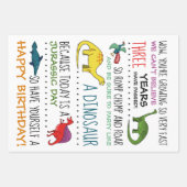 Dinosaur Party Inpakpapier Vel (Voorkant)