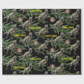 Dinosaur Party Kids Birthday Trex Cadeaupapier (Vlak)