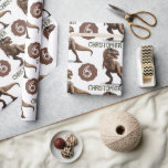 Dinosaur Party Kids Birthday Trex Cadeaupapier<br><div class="desc">Ga naar mijn winkel voor overeenkomende objecten!</div>