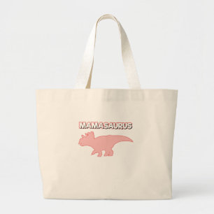Dinosaur Party Mam Birthday Party Mamasaurus Grote Tote Bag