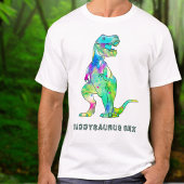 Dinosaur Party Papa Daddysaurus Rex T-shirt