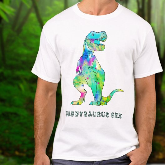 Dinosaur Party Papa Daddysaurus Rex T-shirt