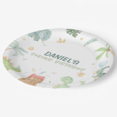 Dinosaur Party Paper Borden Papieren Bordje (Gekanteld)