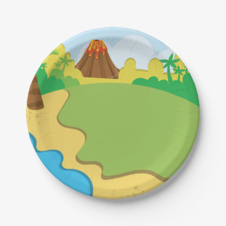 Dinosaur Party Paper Borden Papieren Bordje