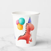Dinosaur Party Papieren Bekers (Achterkant)