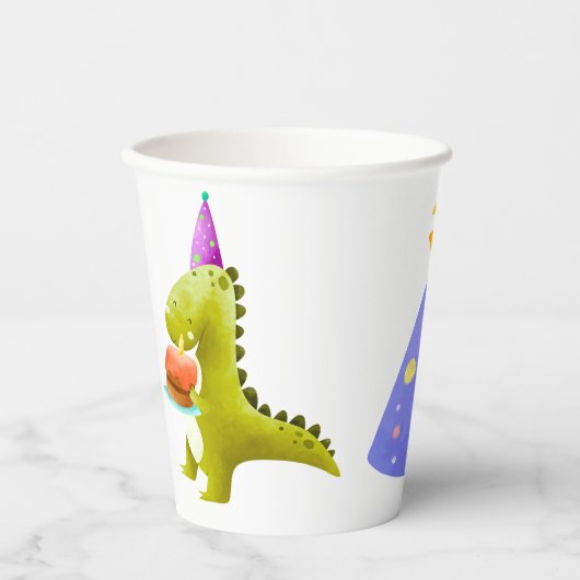 Dinosaur Party Papieren Bekers (Voorkant)