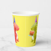 Dinosaur Party Papieren Bekers (Rechts)