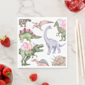 Dinosaur Party servetten voor meisjes (Insitu)